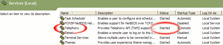 Windows Telephony Service